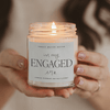 IN MY ENGAGED ERA SOY CANDLE - CLEAR JAR -  9 OZ (WILDFLOWERS AND SALT)