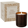 FALL LEAVES SOY CANDLE - BOXED AMBER TINTED GLASS JAR - 12 OZ