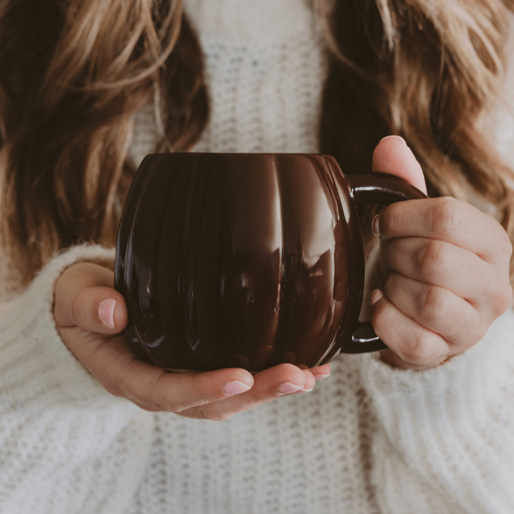 BROWN PUMPKIN 19 OZ FIGURAL COFFEE MUG