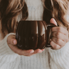 BROWN PUMPKIN 19 OZ FIGURAL COFFEE MUG