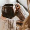 BROWN PUMPKIN 19 OZ FIGURAL COFFEE MUG
