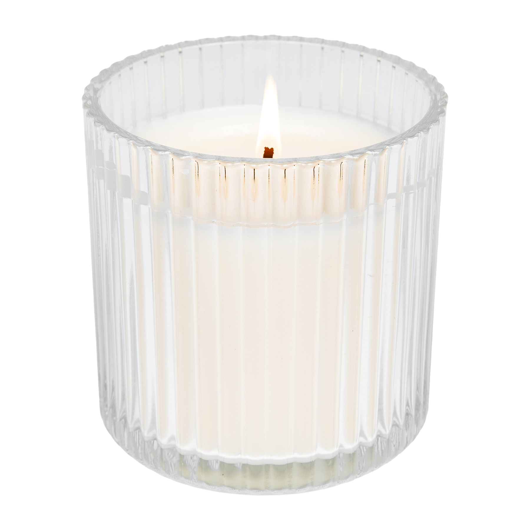 WEEKEND FLUTED SOY CANDLE - RIBBED GLASS JAR - 12OZ