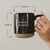 FALL LEAVES 14OZ. ORANGE STONEWARE COFFEE MUG