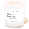FRESH COFFEE SOY CANDLE - WHITE JAR - 11 OZ