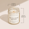GAME DAY GREEN SOY CANDLE - CLEAR JAR - 9 OZ