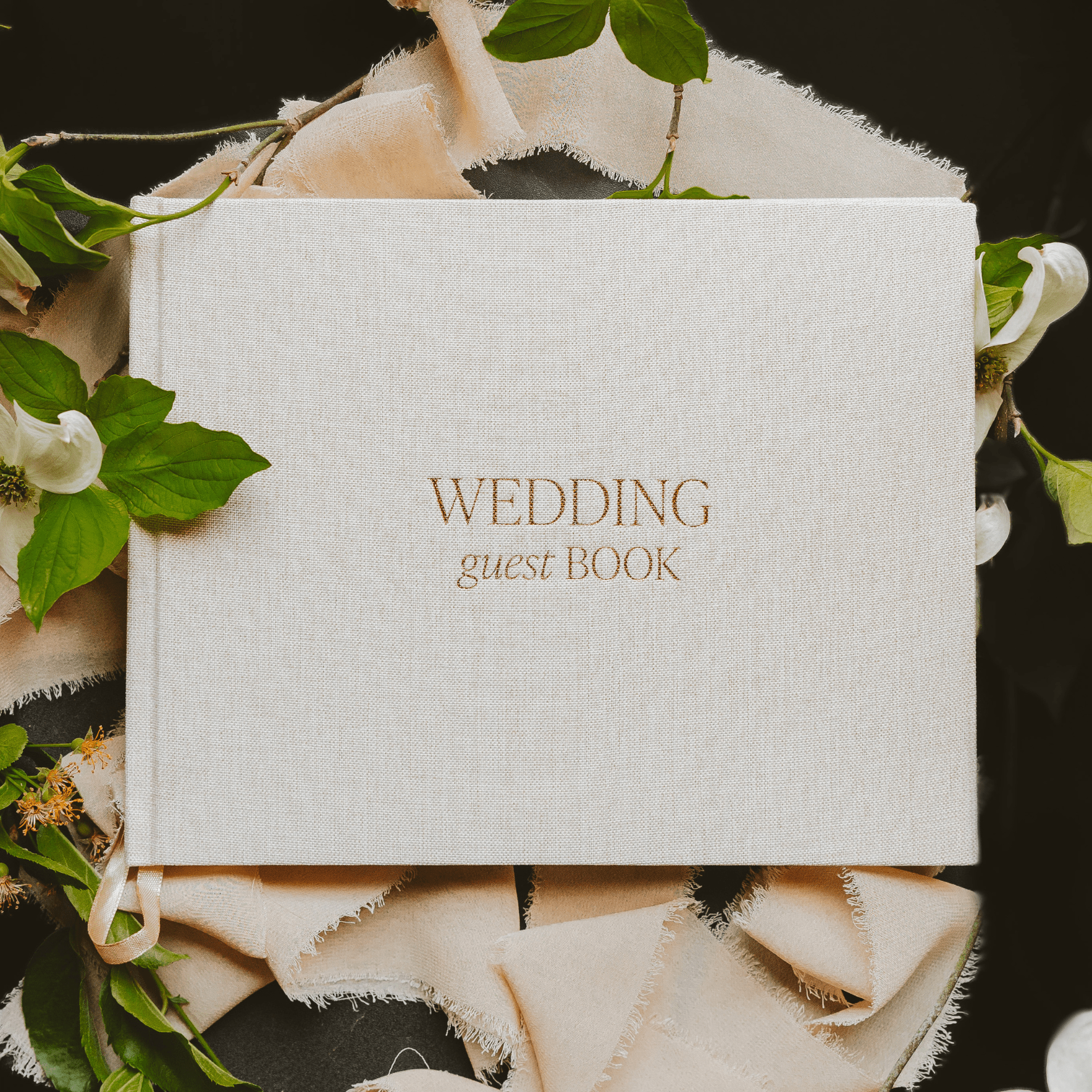 TAN WEDDING GUESTBOOK