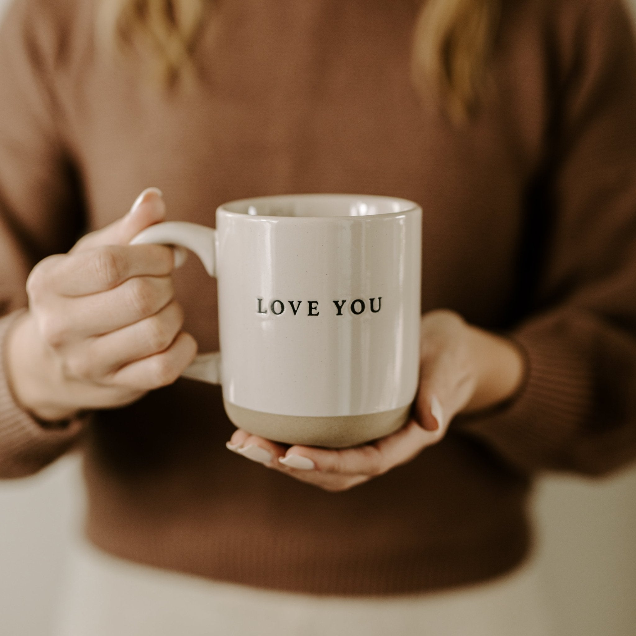 LOVE YOU 14OZ. STONEWARE COFFEE MUG