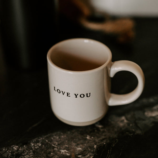 LOVE YOU 14OZ. STONEWARE COFFEE MUG