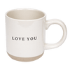 LOVE YOU 14OZ. STONEWARE COFFEE MUG