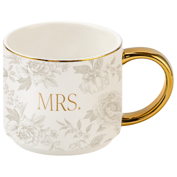 MRS 14 OZ GOLD HANDLE COFFEE MUG