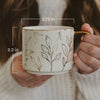 MRS 14 OZ GOLD HANDLE COFFEE MUG