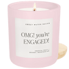 OMG! YOU'RE ENGAGED! SOY CANDLE - PINK MATTE JAR - 15 OZ