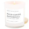 PALO SANTO PATCHOULI SOY CANDLE - WHITE JAR - 11 OZ