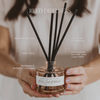 PUMPKIN SPICE TINTED GLASS JAR REED DIFFUSER