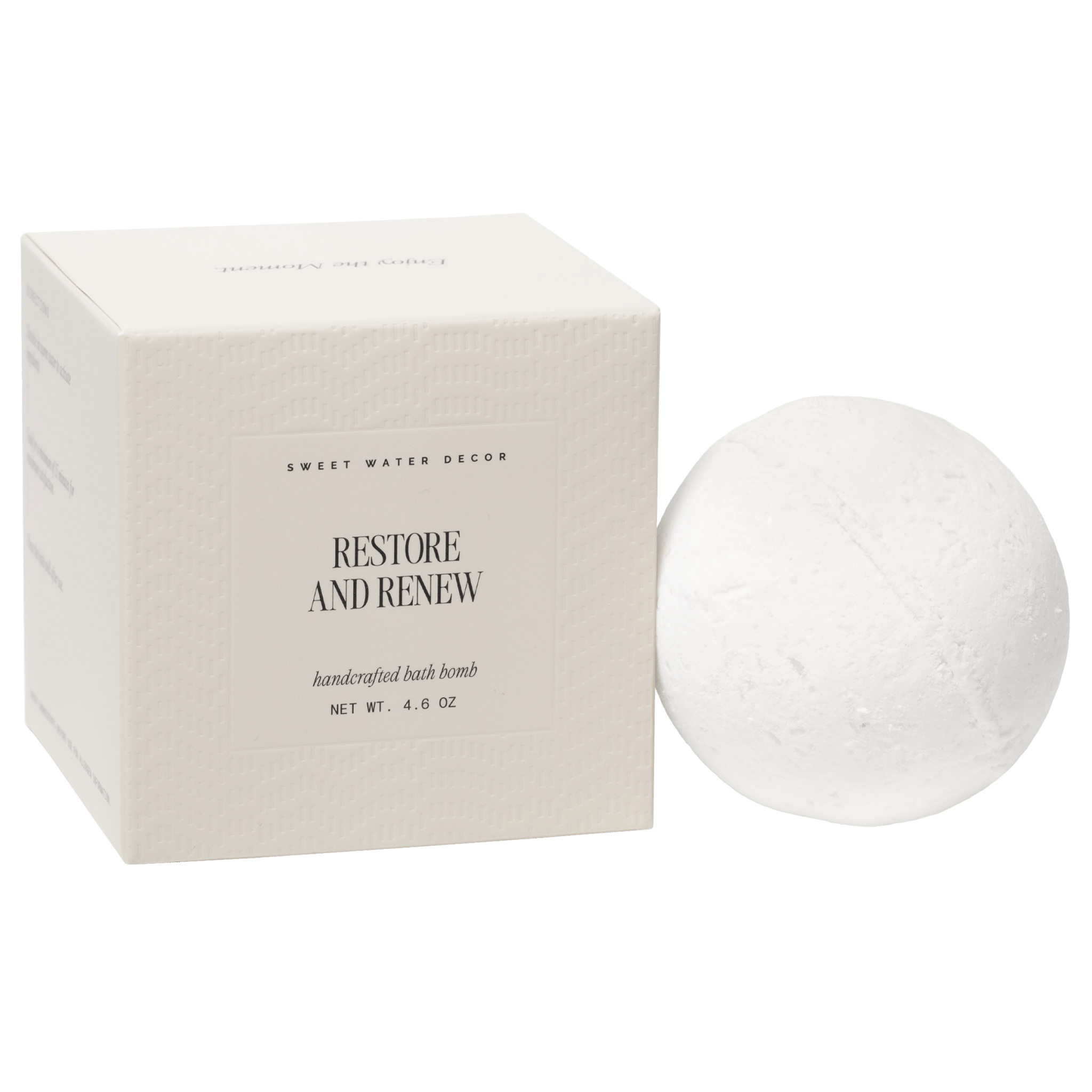 RESTORE AND RENEW WHITE EUCALYPTUS 4.6 OZ BATH BOMB