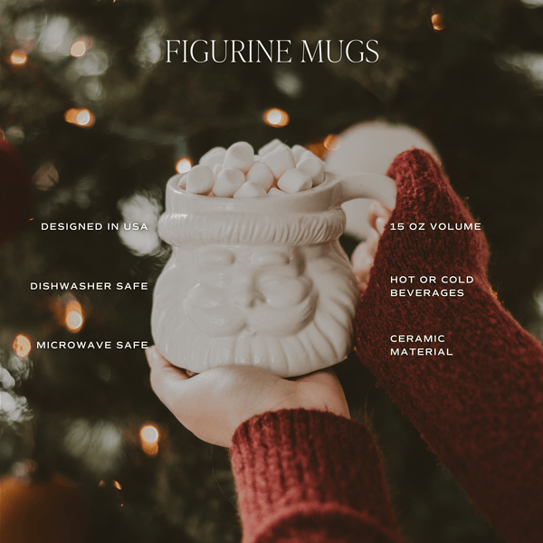 SANTA 15OZ. FIGURINE COFFEE MUG