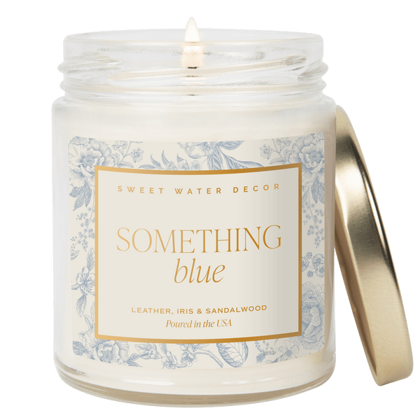 SOMETHING BLUE SOY CANDLE - CLEAR JAR - 9 OZ (LUXURY GETAWAY)