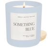 SOMETHING BLUE SOY CANDLE - BLUE MATTE JAR -15 OZ (SALT AND SEA)