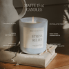 SOMETHING BLUE SOY CANDLE - BLUE MATTE JAR -15 OZ (SALT AND SEA)