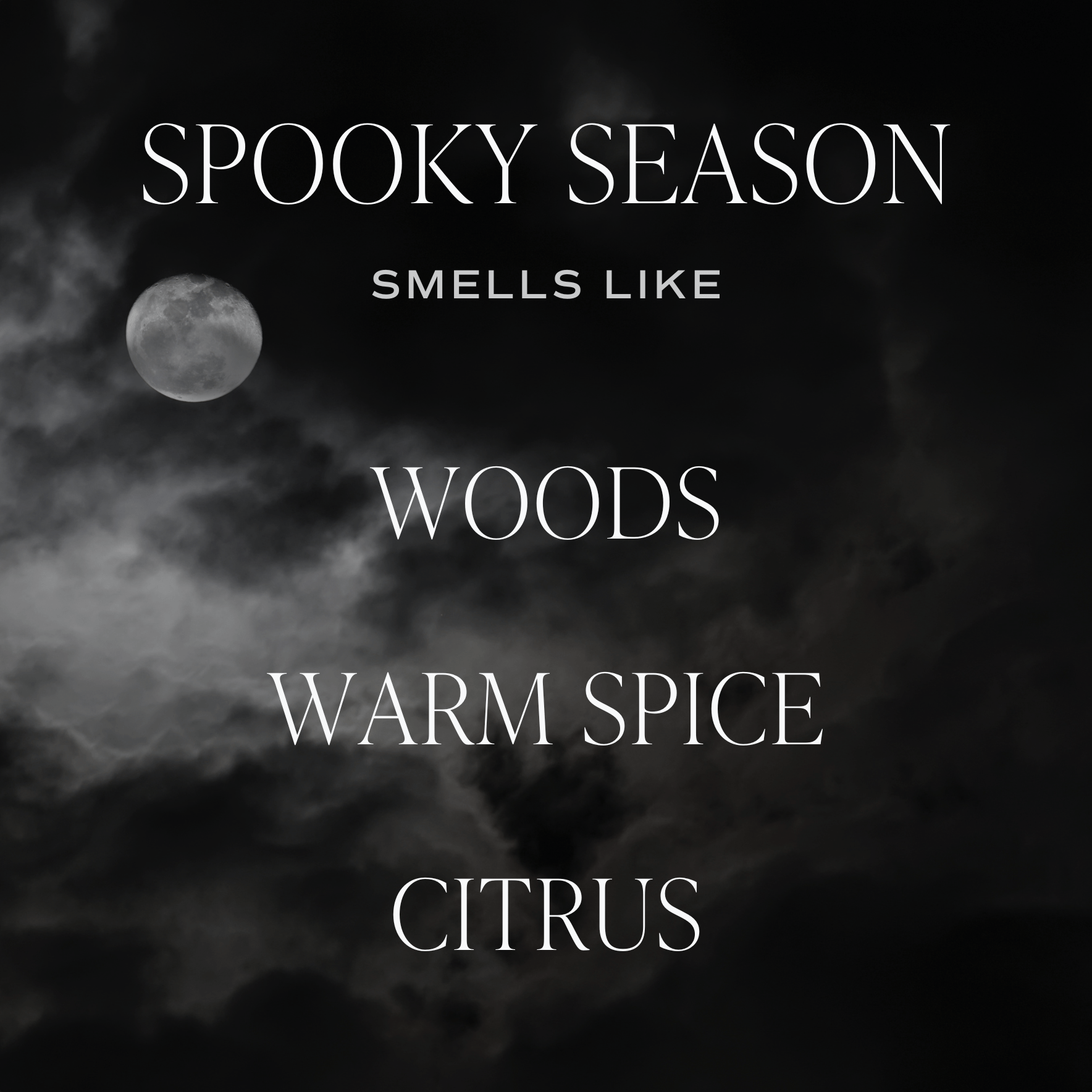 SPOOKY SEASON SOY CANDLE - PATTERNED 9 OZ - CLEAR JAR (COZY SEASON)