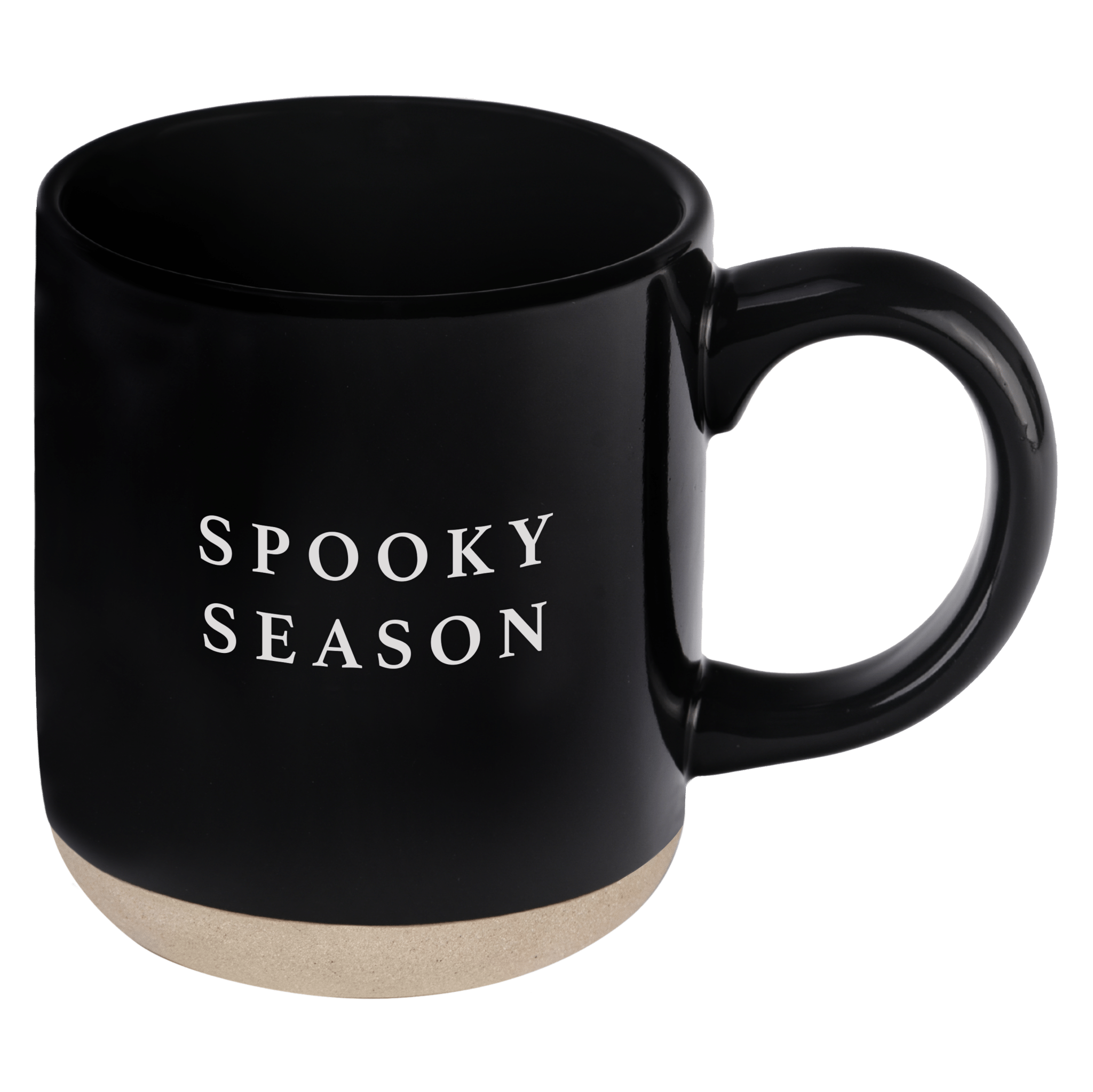 SPOOKY SEASON 14 OZ BLACK STONEWARE COFFEE MUG