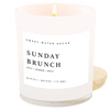 SUNDAY BRUNCH SOY CANDLE - WHITE JAR - 11 OZ