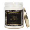 TRICK OR TREAT SOY CANDLE - PATTERNED 9 OZ - CLEAR JAR (FARMHOUSE)
