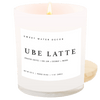 UBE LATTE SOY CANDLE - WHITE JAR - 11 OZ