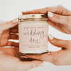 WEDDING DAY SOY CANDLE - CLEAR JAR - 9 OZ (SPA DAY)