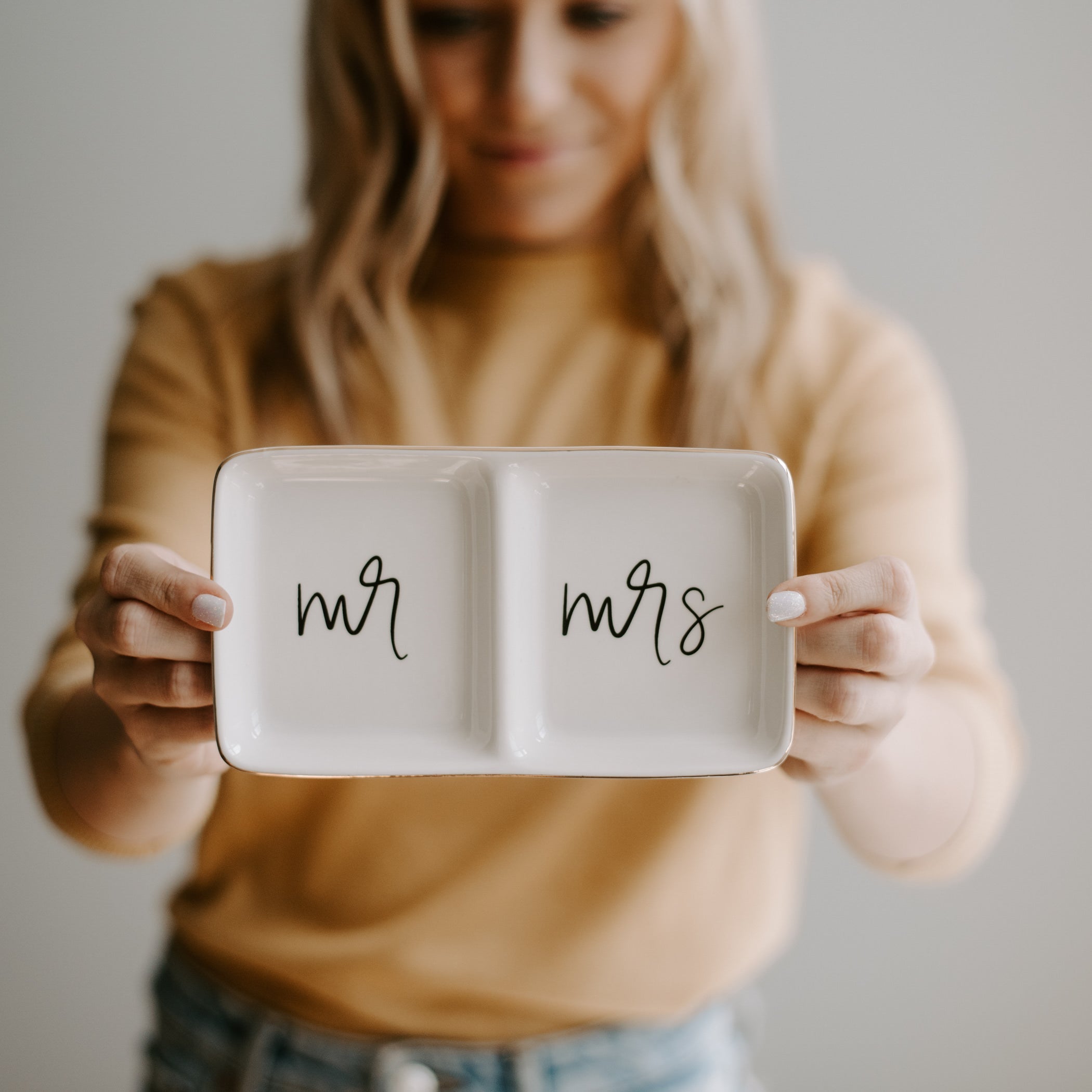 MR. AND MRS. JEWELRY DISH