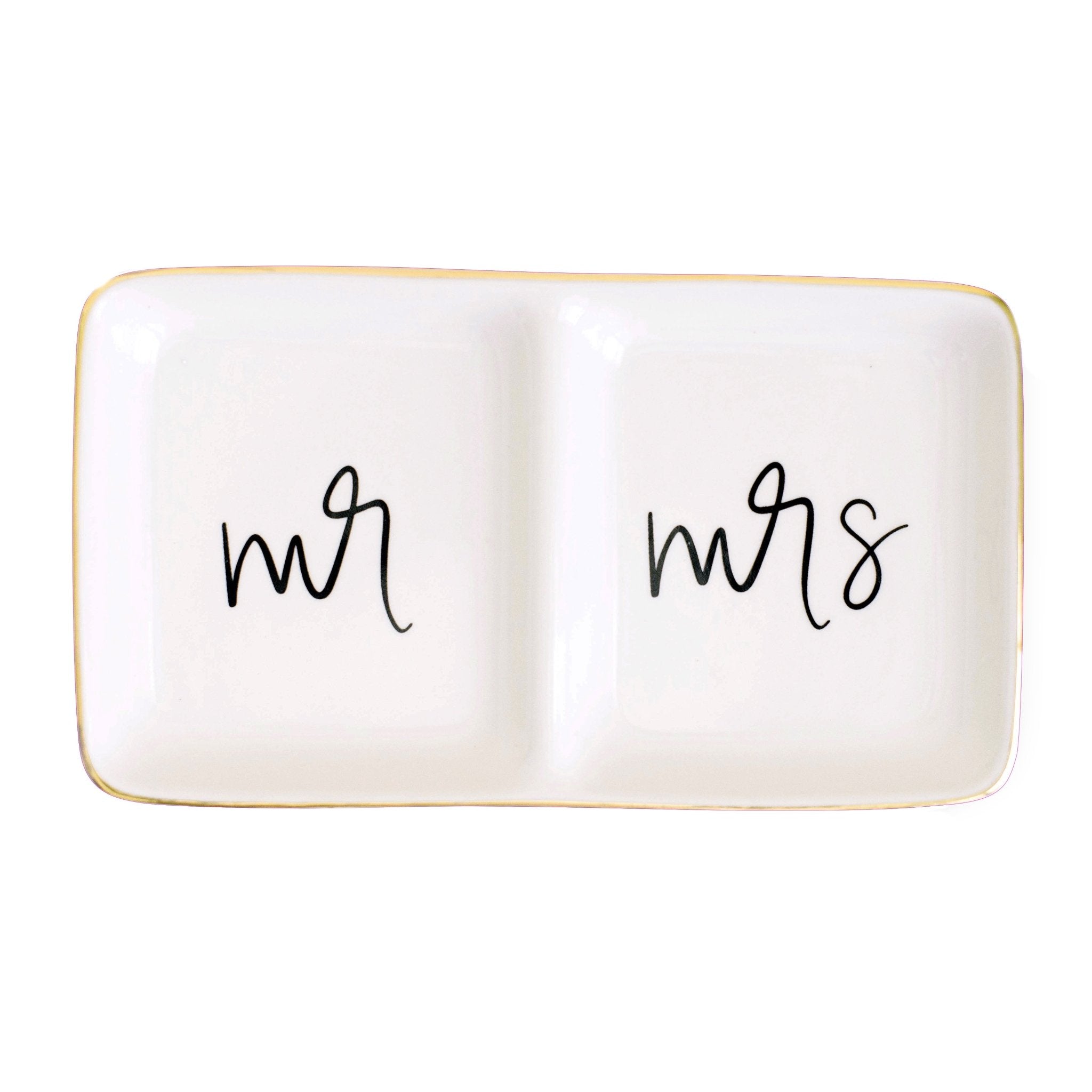 MR. AND MRS. JEWELRY DISH