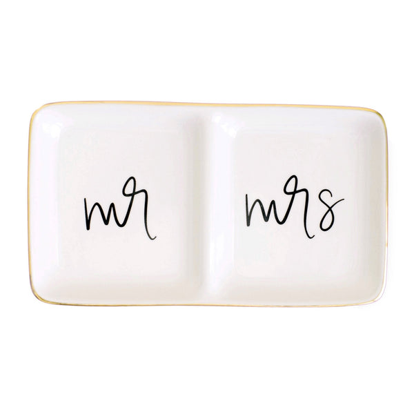 MR. AND MRS. JEWELRY DISH