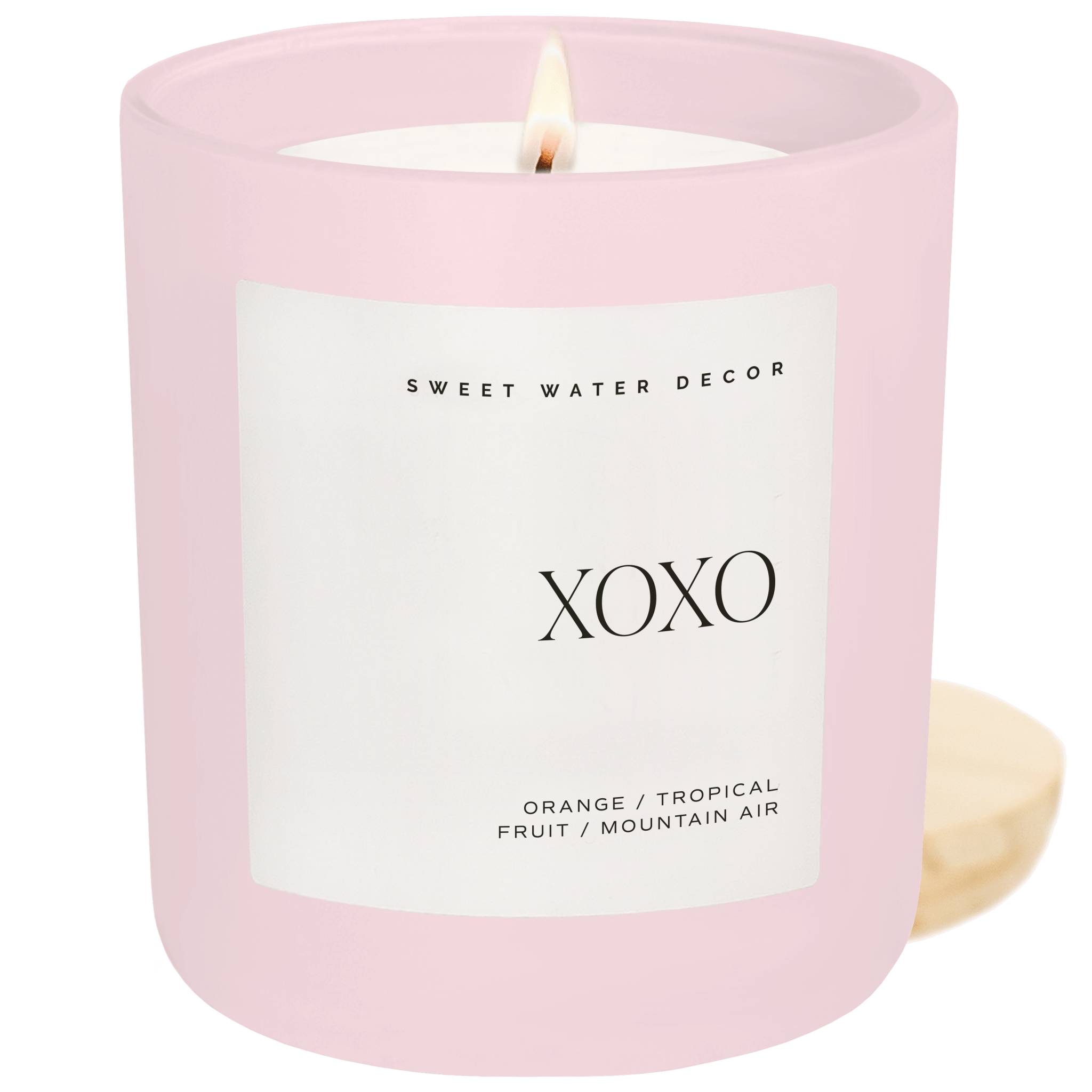 XOXO SOY CANDLE - PINK MATTE JAR - 15 OZ (ISLAND AIR)