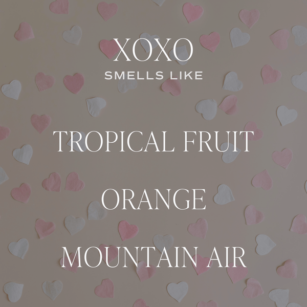 XOXO SOY CANDLE - PINK MATTE JAR - 15 OZ (ISLAND AIR)