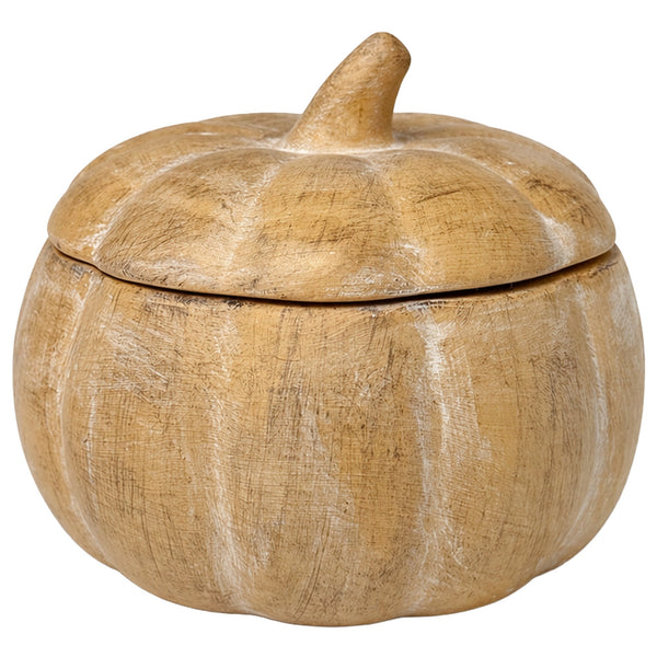 PUMPKIN SPICE SOY CANDLE - CERAMIC PUMPKIN JAR- 8 OZ