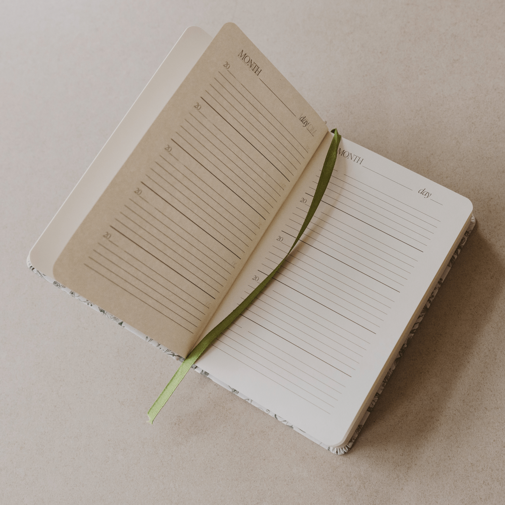 MOM'S ONE LINE A DAY GREEN DELFT LEATHER JOURNAL