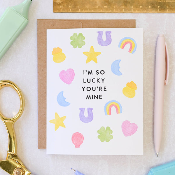 SO LUCKY YOU'RE MINE - CHARMS CEREAL LOVE CARD