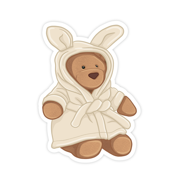 COZY ROBE BEAR JELLY - VINYL STICKER
