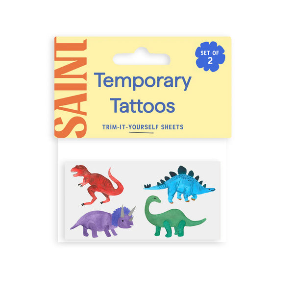 DINOSAURS TEMPORARY TATTOO SET