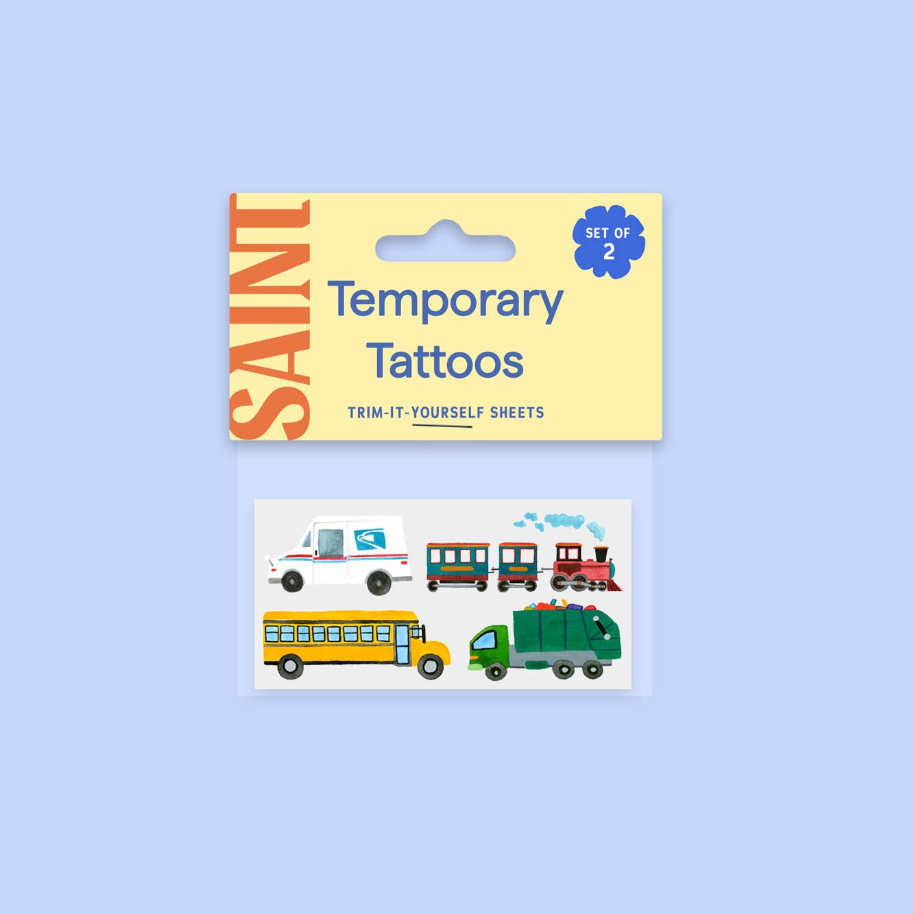 ON WHEELS TEMPORARY TATTOOS
