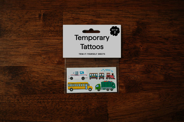 ON WHEELS TEMPORARY TATTOOS