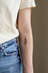 JULY BIRTH FLOWER - DELPHINIUM TEMPORARY TATTOOS