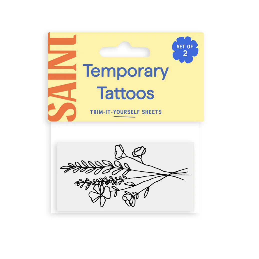 MOUNTAINSIDE FLORALS TEMPORARY TATTOOS