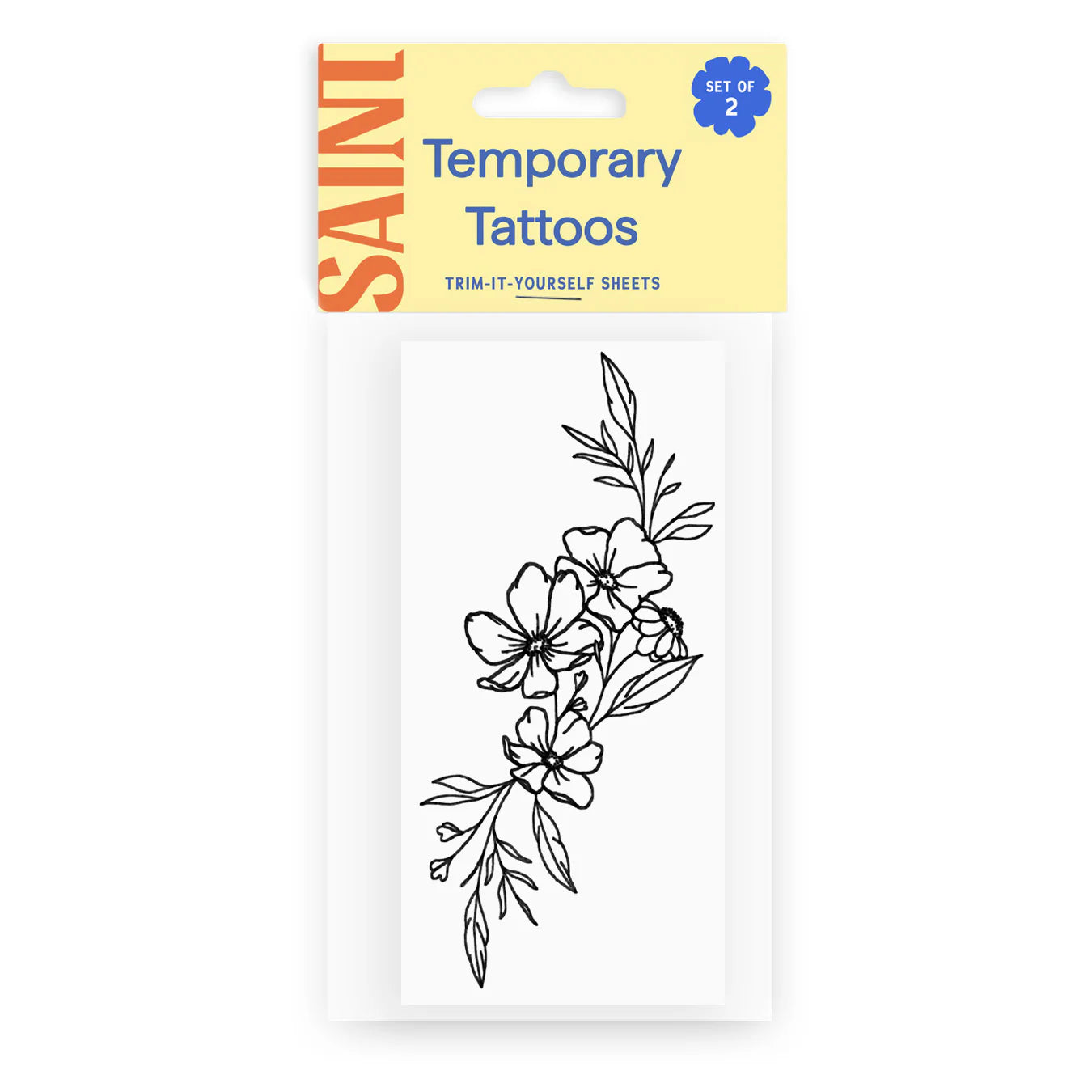 POPPY BOUQUET TEMPORARY TATTOOS
