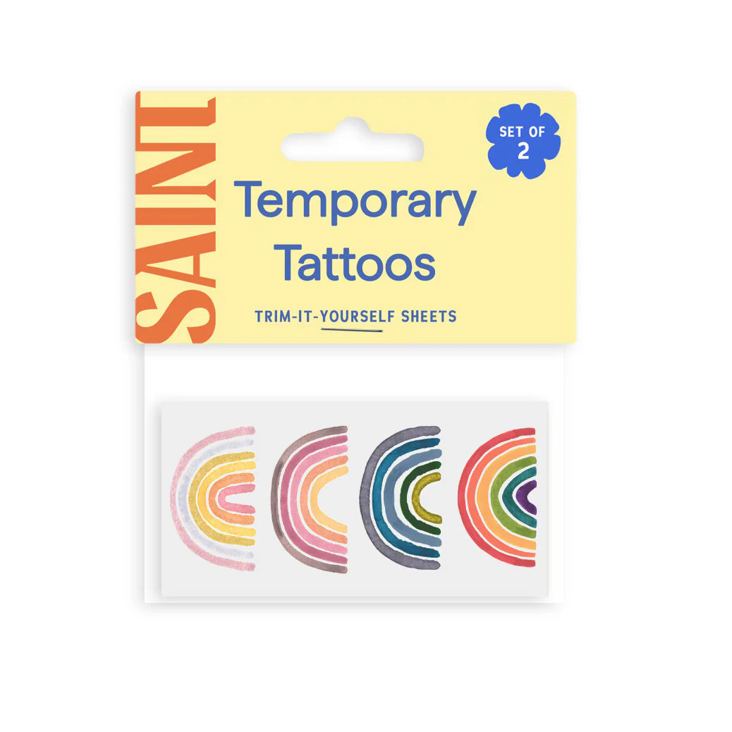 RAINBOWS TEMPORARY TATTOO SET