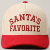 SANTA'S FAVORITE GLITTERY CORDUROY CAP