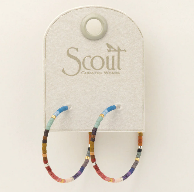 CHROMACOLOR MIYUKI HOOP EARRINGS