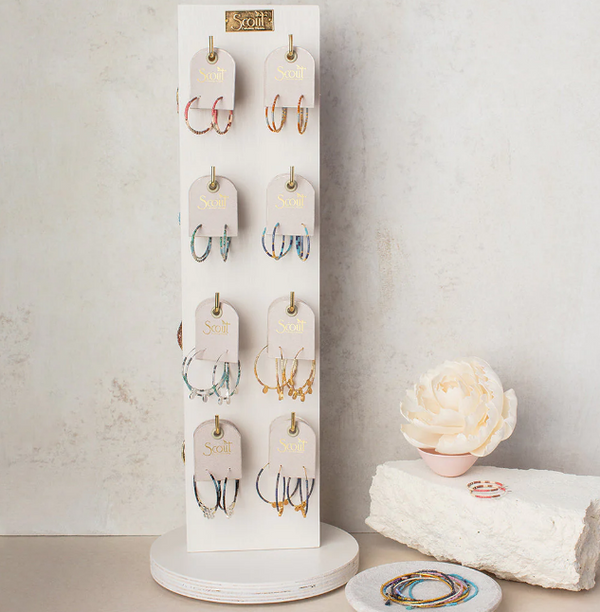 CHROMACOLOR MIYUKI HOOP EARRINGS