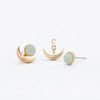 STONE MOON PHASE EAR JACKET EARRING