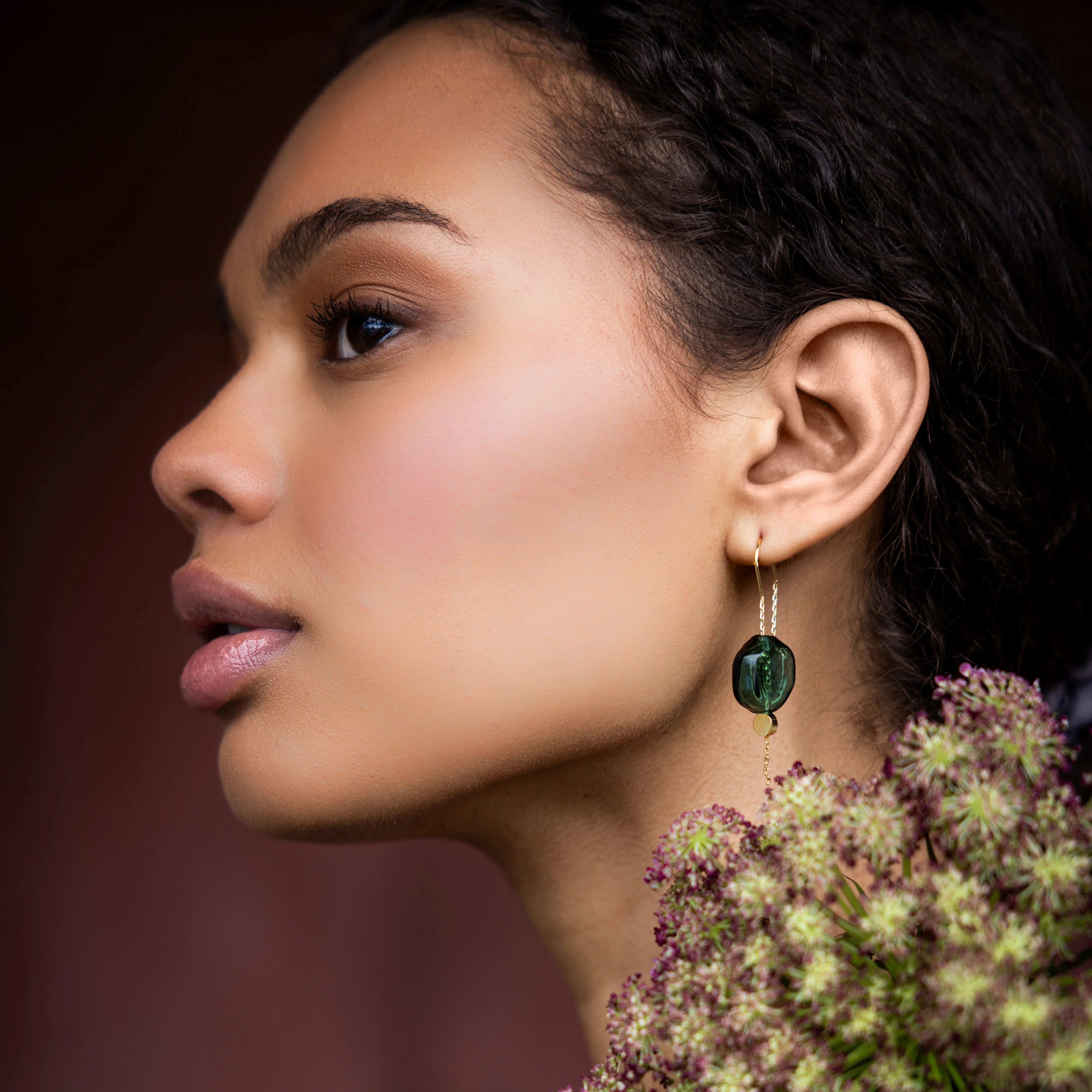 REFINED GLASS EARRINGS